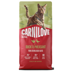 CARNILOVE ACTIVE ΓΑΤΑΣ STERILISED ΠΑΠΙΑ ΦΑΣΙΑΝΟΣ 6kg