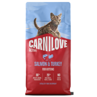 CARNILOVE ACTIVE ΓΑΤΑΣ KITTEN ΣΟΛΟΜΟΣ ΓΑΛΟΠΟΥΛΑ 400gr