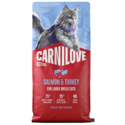 CARNILOVE ACTIVE ΓΑΤΑΣ LARGE BREED ΣΟΛΟΜΟΣ ΓΑΛΟΠΟΥΛΑ 6kg