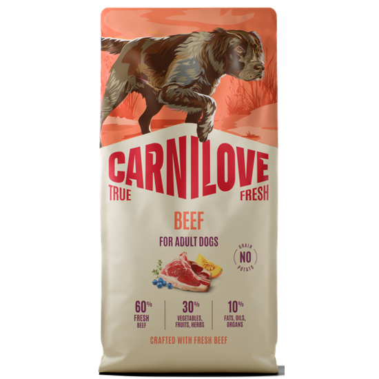 CARNILOVE TRUE FRESH ΣΚΥΛΟΥ ADULT ΜΟΣΧΑΡΙ 1,5kg