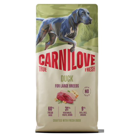 CARNILOVE TRUE FRESH ΣΚΥΛΟΥ ADULT LARGE ΠΑΠΙΑ 4kg