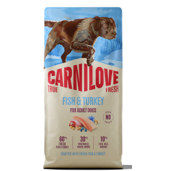 CARNILOVE TRUE FRESH ΣΚΥΛΟΥ ADULT ΨΑΡΙ ΓΑΛΟΠΟΥΛΑ 1,5kg