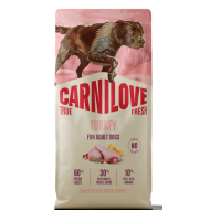 CARNILOVE TRUE FRESH ΣΚΥΛΟΥ ADULT ΓΑΛΟΠΟΥΛΑ 1,5kg