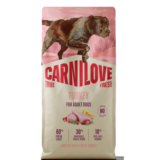 CARNILOVE TRUE FRESH ΣΚΥΛΟΥ ADULT ΓΑΛΟΠΟΥΛΑ 1,5kg