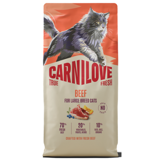 CARNILOVE TRUE FRESH ΓΑΤΑΣ LARGE BREED ΜΟΣΧΑΡΙ 400gr