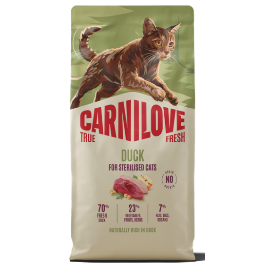 CARNILOVE TRUE FRESH ΓΑΤΑΣ STERILISED ΠΑΠΙΑ 6kg