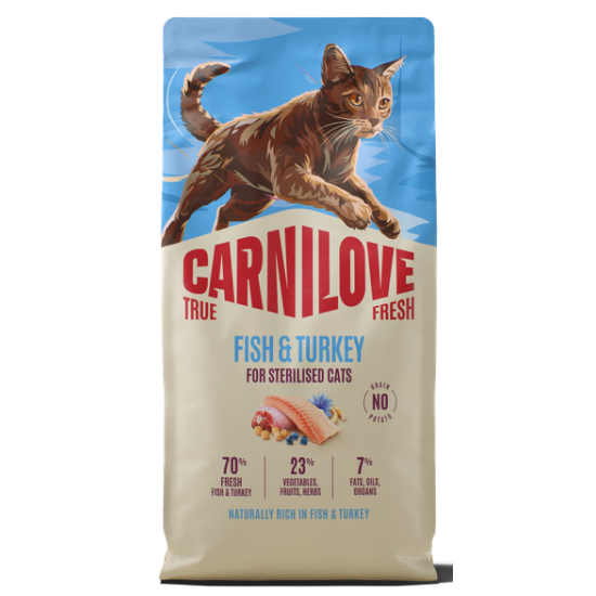 CARNILOVE TRUE FRESH ΓΑΤΑΣ STERILISED ΨΑΡΙ ΓΑΛΟΠΟΥΛΑ 6kg