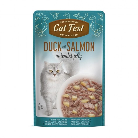 CAT FEST ΦΙΛΕΤΑΚΙΑ ΠΑΠΙΑ & ΣΟΛΟΜΟΣ σε ΖΕΛΕ 70gr