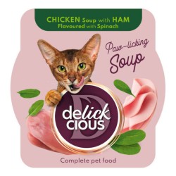 DELICKCIOUS ΣΟΥΠΑ ΓΑΤΑΣ με ΚΟΤΟΠΟΥΛΟ & ΖΑΜΠΟΝ 80gr