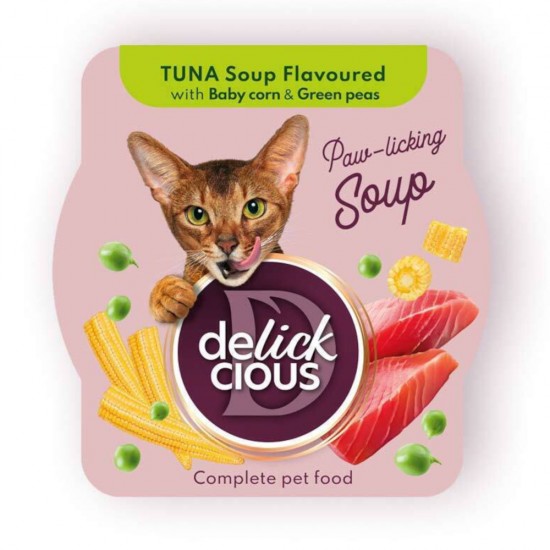 DELICKCIOUS ΣΟΥΠΑ ΓΑΤΑΣ με TONO 80gr