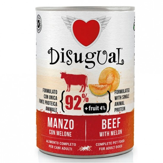 DISUGUAL FRUIT ΚΟΝΣΕΡΒΑ ΣΚΥΛΟΥ ΒΟΔΙΝΟ με ΠΕΠΟΝΙ 400gr