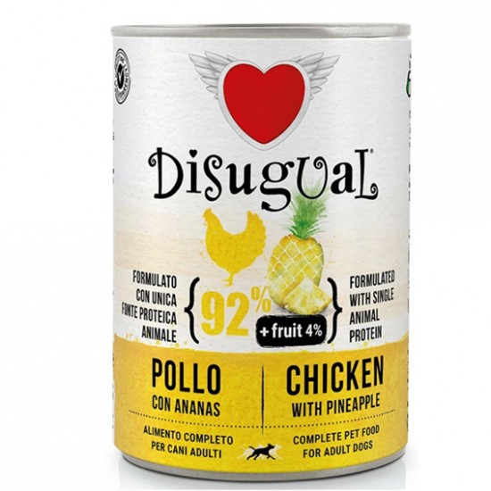 DISUGUAL FRUIT ΚΟΝΣΕΡΒΑ ΣΚΥΛΟΥ ΚΟΤΟΠΟΥΛΟ με ΑΝΑΝΑ 400gr