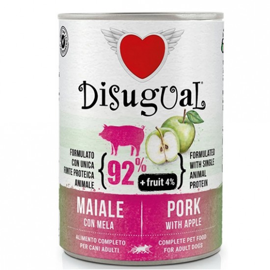 DISUGUAL FRUIT ΚΟΝΣΕΡΒΑ ΣΚΥΛΟΥ ΧΟΙΡΙΝΟ με ΜΗΛΟ 400gr