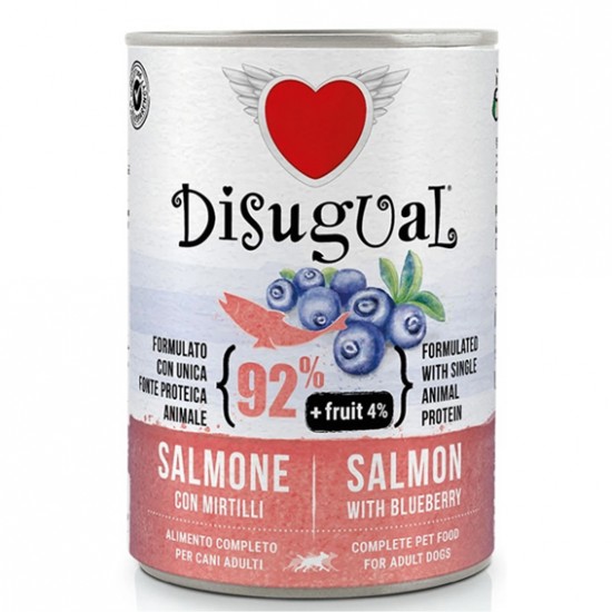 DISUGUAL FRUIT ΚΟΝΣΕΡΒΑ ΣΚΥΛΟΥ ΣΟΛΟΜΟΣ με ΜΥΡΤΙΛΛΑ 400gr