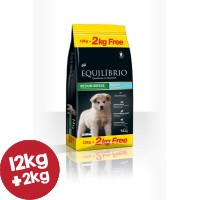 EQUILIBRIO ΣΚΥΛΟΥ PUPPY MEDIUM 12kg+2kg ΔΩΡΟ
