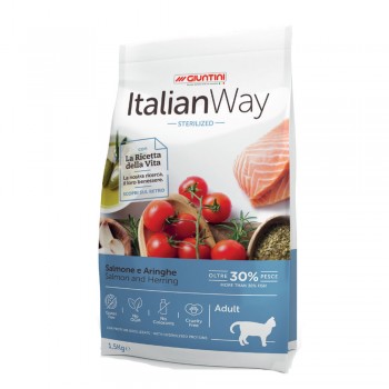 ITALIAN WAY ΓΑΤΑΣ ΣΟΛΟΜΟΣ ΡΕΓΓΑ STERILISED 1,5kg
