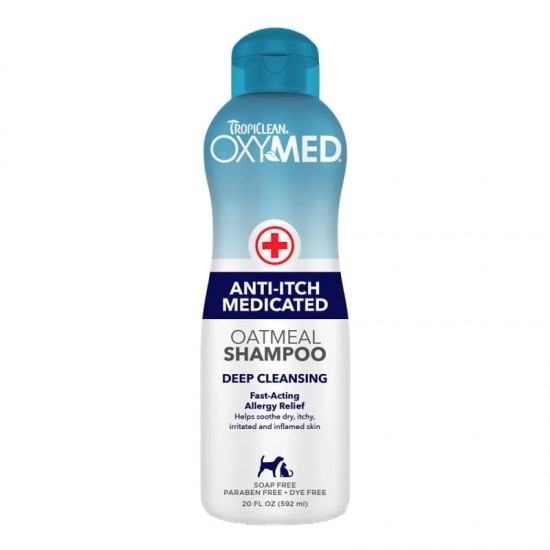 TROPICLEAN OXYMED ANTI-ITCH MEDICATED OATMEAL ΣΑΜΠΟΥΑΝ ΣΚΥΛΟΥ 592ml