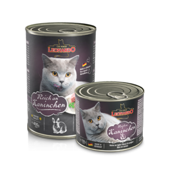 LEONARDO Κονσέρβα γάτας ΚΟΥΝΕΛΙ 400γρ.