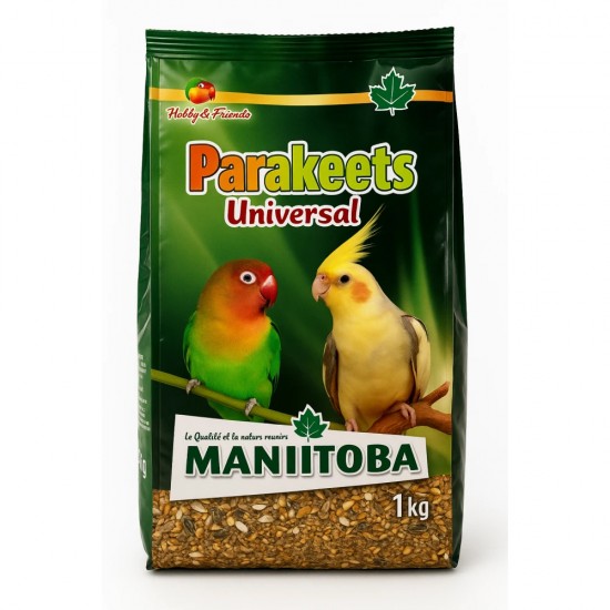 MANITOBA PARAKEETS για LOVEBIRDS & COCKATIEL 1kg