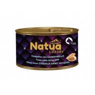 NATUA LUXURY ΚΟΝΣΕΡΒΑ ΓΑΤΑΣ ΤΟΝΟΣ & ΣΚΑΛΟΠΙΝΙΑ σε ΖΕΛΕ 85γρ