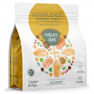 NATURA DIET ΓΑΤΑΣ STERILISED ΚΟΤΟΠΟΥΛΟ 400gr