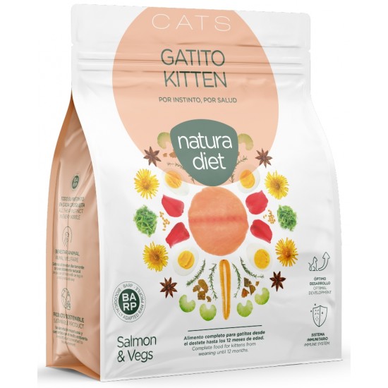 NATURA DIET ΓΑΤΑΣ KITTEN ΣΟΛΟΜΟΣ 400gr