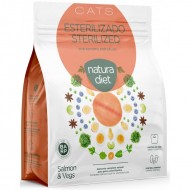 NATURA DIET ΓΑΤΑΣ STERILIZED ΣΟΛΟΜΟΣ 400gr
