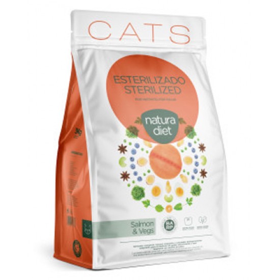 NATURA DIET ΓΑΤΑΣ STERILIZED ΣΟΛΟΜΟΣ 3kg