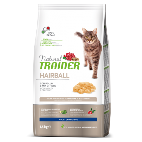 NATURAL TRAINER ΓΑΤΑΣ HAIRBALL ΚΟΤΟΠΟΥΛΟ 1,5kg