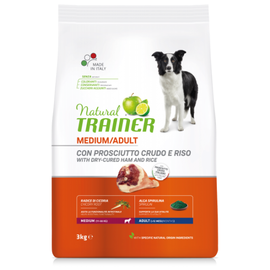 NATURAL TRAINER ΣΚΥΛΟΥ MEDIUM ΠΡΟΣΟΥΤΟ ΡΥΖΙ 12kg