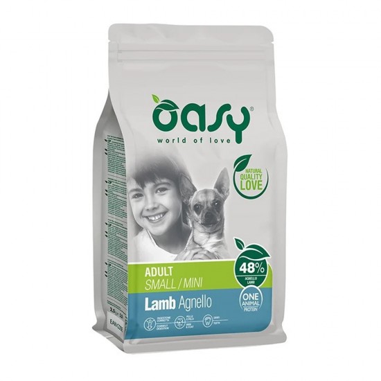 OASY ΞΗΡΑ ΤΡΟΦΗ ΣΚΥΛΟΥ MONOPROTEIN ADULT ΜΙΝΙ ΑΡΝΙ 2,5kg