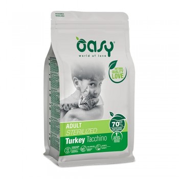 OASY LIFESTAGE ΓΑΤΑΣ STERILISED ΓΑΛΟΠΟΥΛΑ 1,5kg
