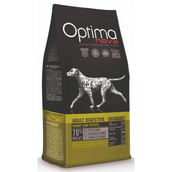 OPTIMANOVA ΣΚΥΛΟΥ GRAIN FREE DIGESTIVE ΚΟΥΝΕΛΙ ΠΑΤΑΤΑ 12kg