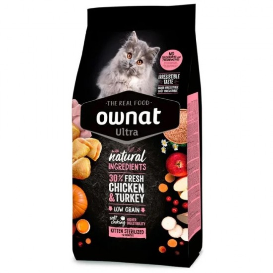 OWNAT ULTRA KITTEN STERILISED ΚΟΤΟΠ. ΓΑΛΟΠΟΥΛΑ 1,5kg