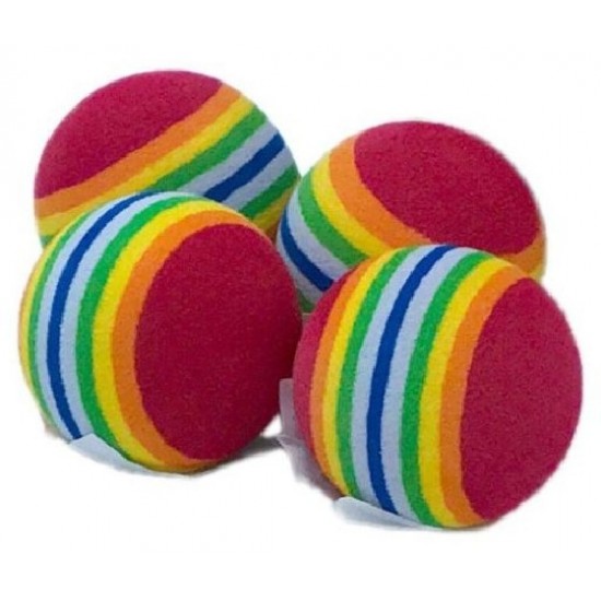 PAWISE ΠΑΙΧΝΙΔΙ ΓΑΤΑΣ ΜΠΑΛΑKI RAINBOW FOAM