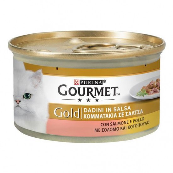 GOURMET GOLD ΚOMΜΑΤΑΚΙΑ ΣΕ ΣΑΛΤΣΑ ΣΟΛΟΜΟΣ ΚΟΤΟΠ. 85gr