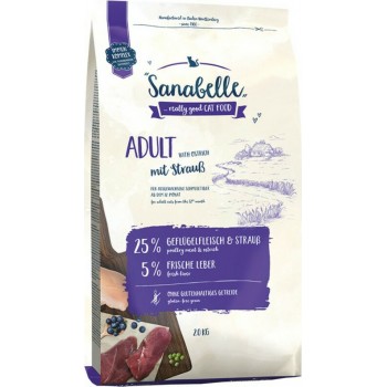 SANABELLE ADULT OSTRICH ΞΗΡΑ ΤΡΟΦΗ ΓΑΤΑΣ (ΣΤΡΟΥΘΟΚΑΜ.) 2kg