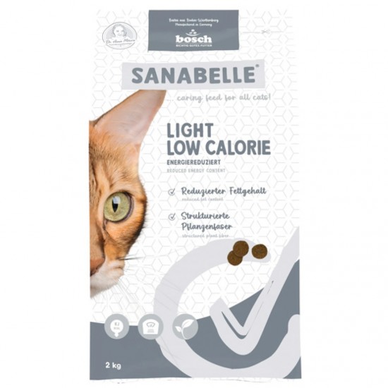 SANABELLE LIGHT ΞΗΡΑ ΤΡΟΦΗ ΓΙΑ EΝΗΛΙΚΕΣ ΓΑΤΕΣ ΜΕ ΠΟΥΛΕΡΙΚΑ 2kg