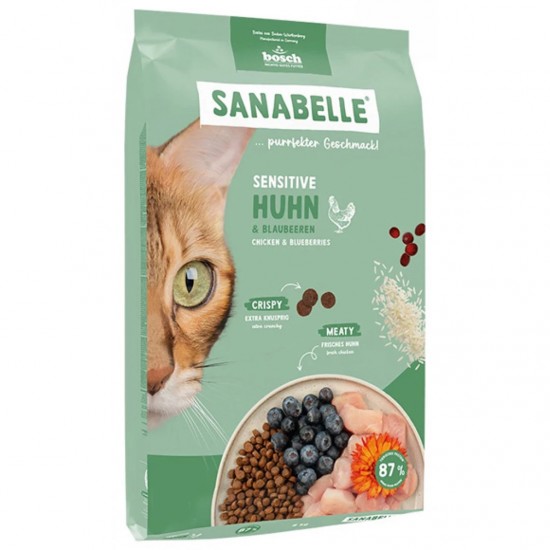 SANABELLE SENSITIVE GRAIN FREE ΞΗΡΑ ΤΡΟΦΗ ΓΑΤΑΣ ME ΠΟΥΛΕΡΙΚΑ 8kg