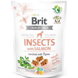 BRIT CRUNCHY SNACK INSECTS με ΣΟΛΟΜΟ 200gr