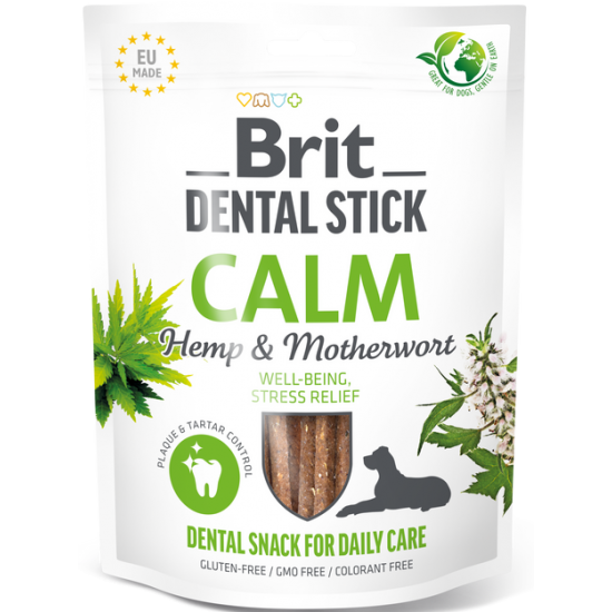 BRIT DENTAL STICKS CALM ΧΑΜΟΜΗΛΙ & ΜΕΛΑΤΟΝΙΝΗ 250gr