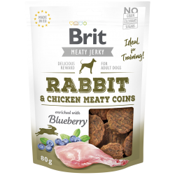 BRIT MEATY JERKY SNACK ΚΟΥΝΕΛΙ ΚΟΤΟΠΟΥΛΟ 80gr