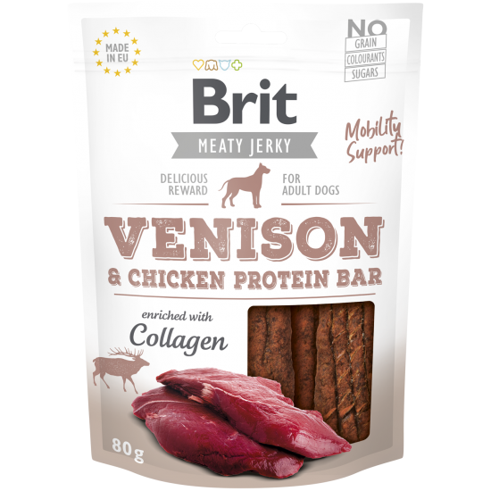 BRIT MEATY JERKY SNACK ΕΛΑΦΙ ΚΟΤΟΠΟΥΛΟ 80gr