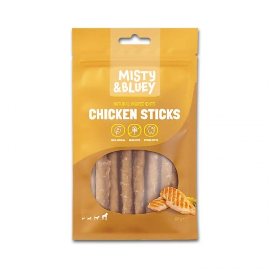 MISTY & BLUEY CHICKEN STICKS 60gr