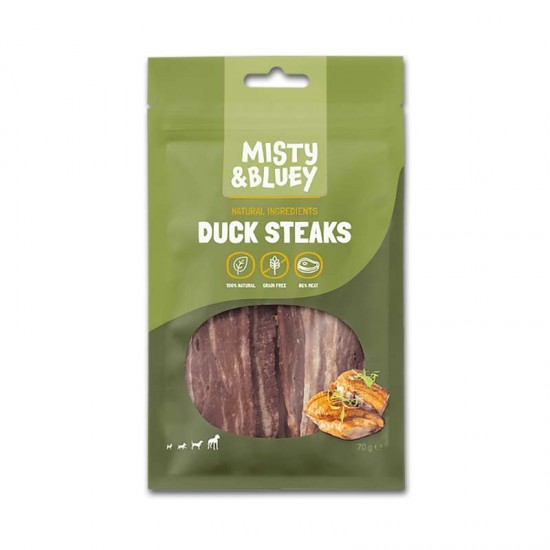 MISTY & BLUEY DUCK STEAKS 70gr