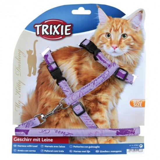 TRIXIE HARNESS WITH LEASE CAT BIG