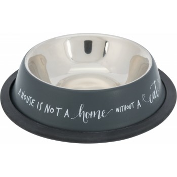 TRIXIE INOX ΜΠΟΛ ΓΑΤΑΣ ΜΕ ΛΑΣΤΙΧΕΝΙΑ ΒΑΣΗ 15cm