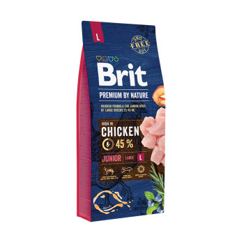 BRIT PREMIUM by nature ΣΚΥΛΟΥ JUNIOR LARGE 15kg BRIT PREMIUM by nature ΣΚΥΛΟΥ JUNIOR LARGE 15kg