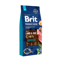 BRIT PREMIUM by nature ΣΚΥΛΟΥ SENSITIVE LAMB AND RICE 15kg