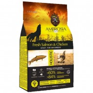 AMBROSIA DOG ΚΟΤΟΠΟΥΛΟ & ΣΟΛΩΜΟΣ (μικρόσωμες φυλές) 2kg